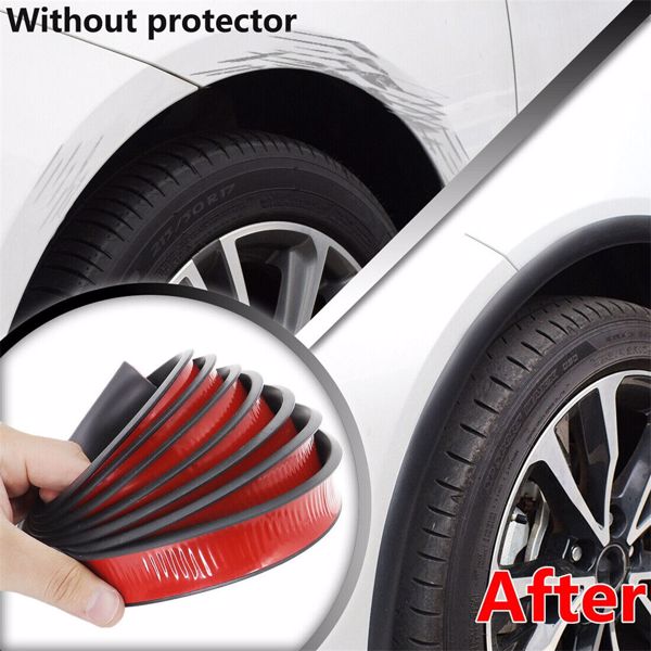 10'' Extra Wide Arches Fender Flares Arch Lip Protector Wheel Eyebrow Trim Strip