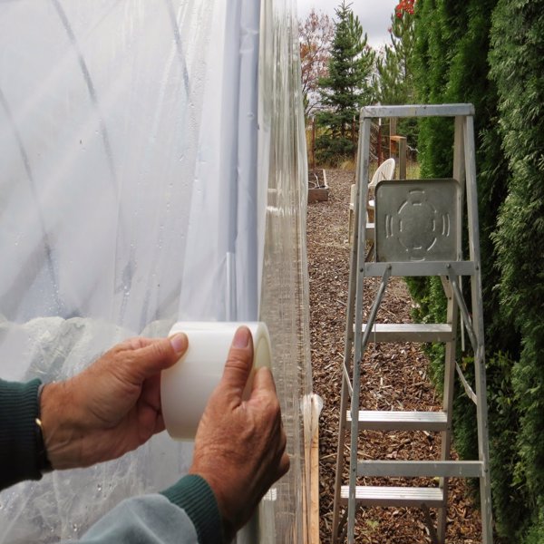 Polytunnel Greenhouse Clear Polythene Repair Tape 5cm, 10cm, 15cm, 20cm x 25m Lenght