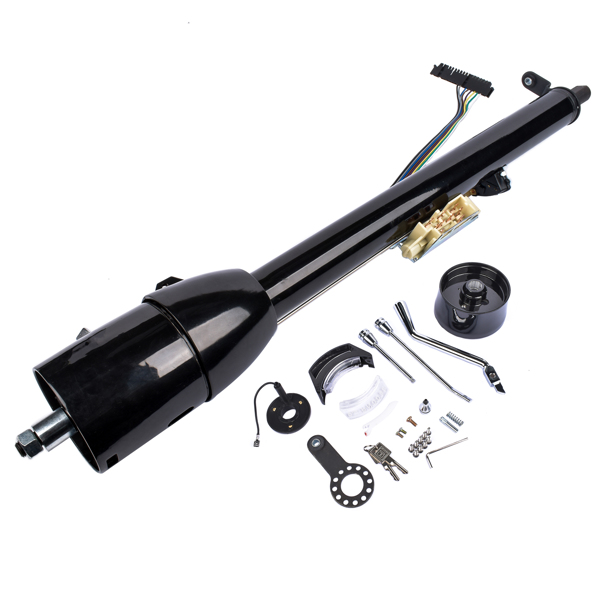 30'' Automatic Tilt Steering Column with Key + 9 Holes Steering Wheels Adapter