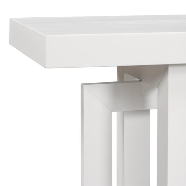 Contemporary Console Table with Wood Top, Extra Long Entryway Table for Entryway, Hallway, Living Room, Foyer, Corridor