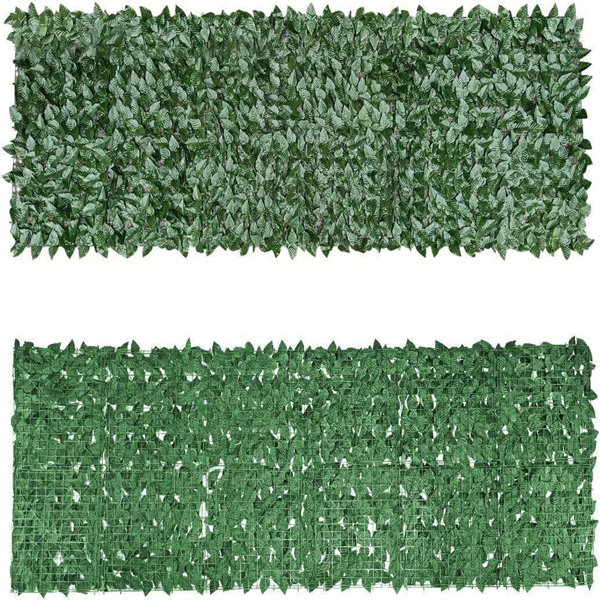 3m Artificial Hedge Fake Ivy Leaf Garden Fence Privacy Screening Roll Wall Panel