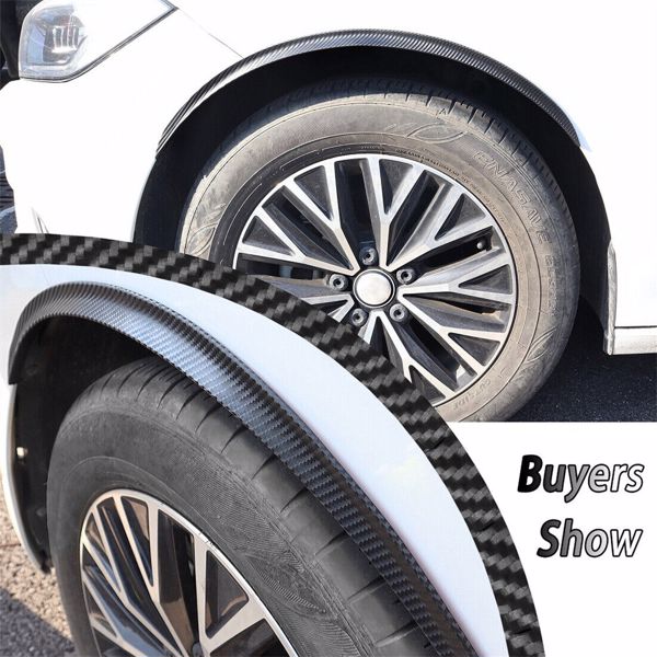 10'' Extra Wide Arches Fender Flares Arch Lip Protector Wheel Eyebrow Trim Strip