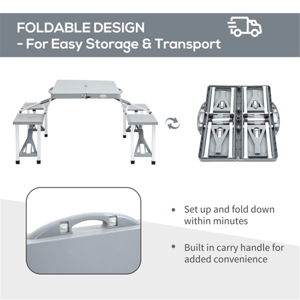 Portable Camping Table and Chairs /  Dining Table ( Amazon Shipping)（Prohibited by WalMart）