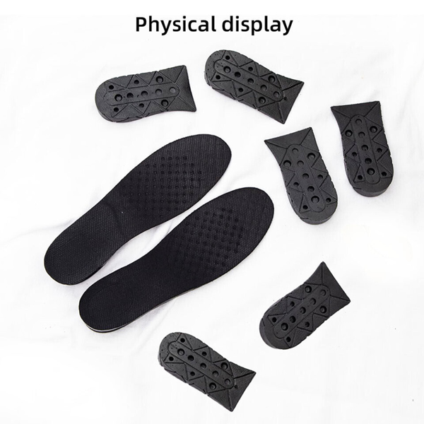 9cm Unisex Shoe Insert Taller Lift Height Up Increase Heel Height Insoles 4layer