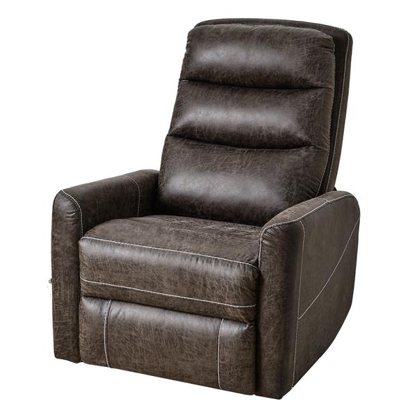 Swivel Glider Rocker Recliner Chair for Nursery,Manual Swivel Rocking Recliner,Mordern Home Theater Seating Soft  Reclining Chairs for Living Room,Brown