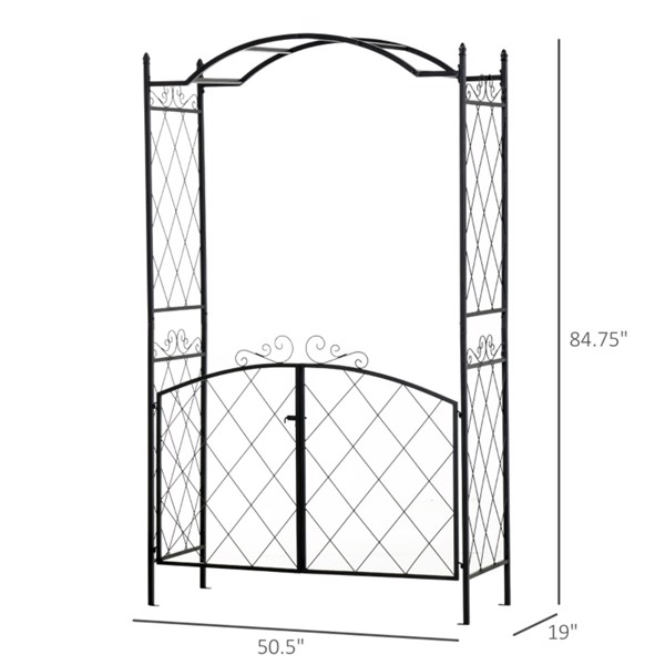 Metal Garden Arch ( Amazon Shipping)（Prohibited by WalMart）