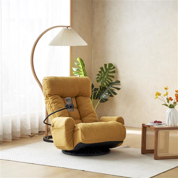 Adjustable head and waist, game chair, lounge chair in the living room, 360 degree rotatable sofa chair,Rotatable seat Leisure Chair deck chair