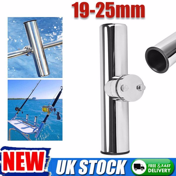 19-25mm Fishing Rod Holder Stainless Steel Rail Mount Rail For Marine Boat # UK