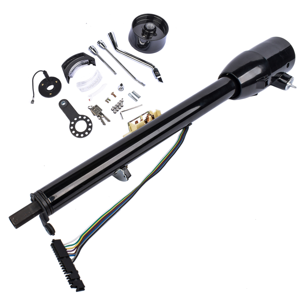 30'' Automatic Tilt Steering Column with Key + 9 Holes Steering Wheels Adapter