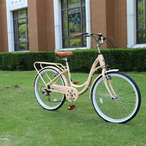 7 Speed, Steel Frame, Multiple Colors 24 Inch Ladies Bicycle