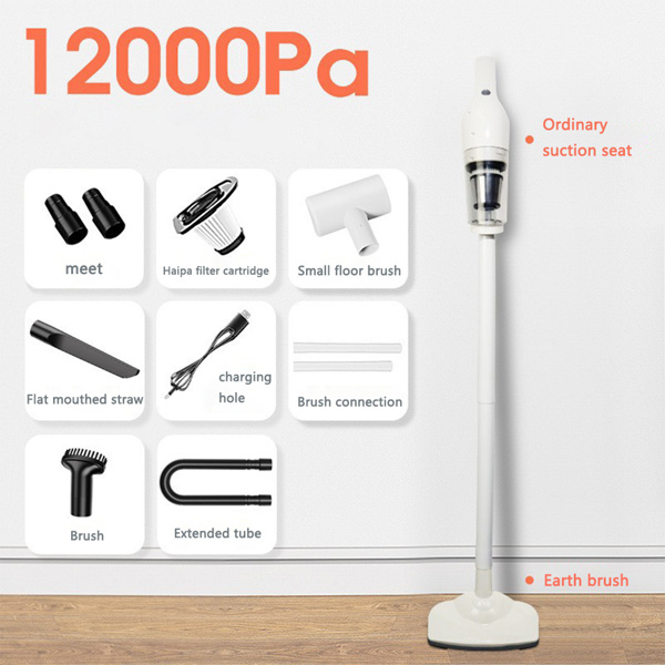 1PC White Foldable Handheld Vacuum Cleaner with Four in One Blowing, Suction, Charging, and Suction, Strong Suction Power, Mini Portable, Suitable for Keyboard/sofa Carpet/car Crevices/pet Hair, Etc.,