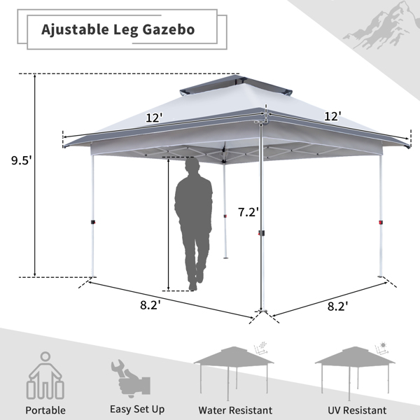 12' x 12' Outdoor Pop-up Canopy