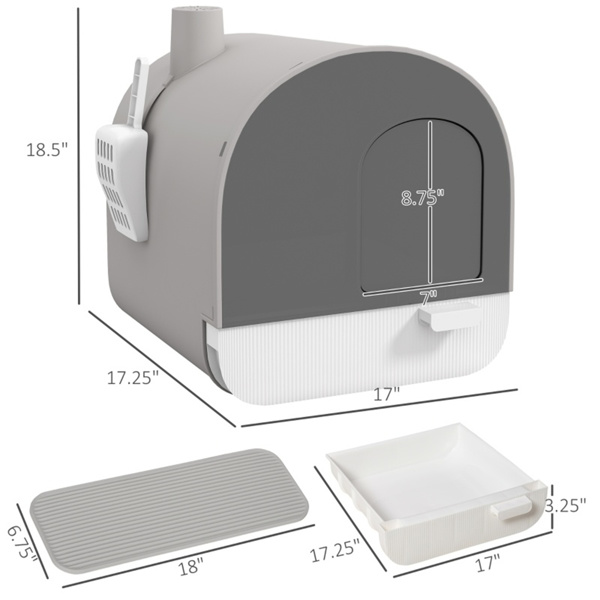 Fully Enclosed Cat Litter Box/Cat Litter Box 