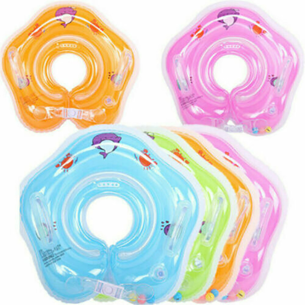 Toddler Newborn Inflatable Baby Swimming Collar Toys Float Safety Aid Toys