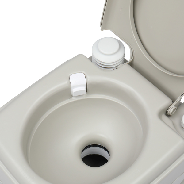 10L Portable Removable Flush Toilet with Double Outlet