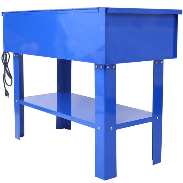 40 Gallon Parts Washer  24 Gallon Solvent Capacity 5 Gallon Per Minute Max Pump Output  Heavy Duty Steel Powder Coated blue