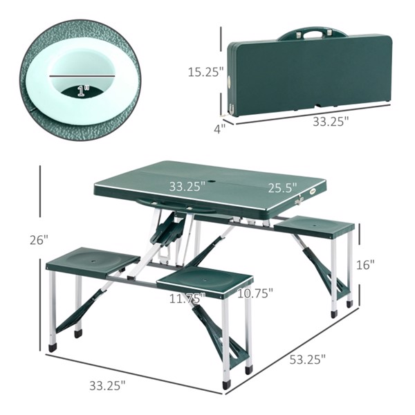 Portable Camping Table and Chairs /  Dining Table ( Amazon Shipping)（Prohibited by WalMart）