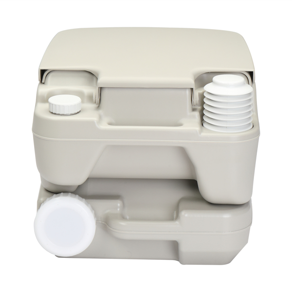 10L Portable Removable Flush Toilet with Double Outlet