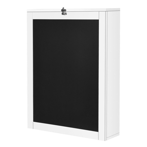 White wall mounted office desk