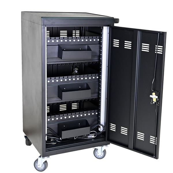 Mobile Charging Cart and Cabinet for Tablets Laptops 45-Device