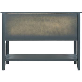 44.5\\'\\' Modern Console Table Sofa Table for Living Room with 7 Drawers, 1 Cabinet and 1 Shelf