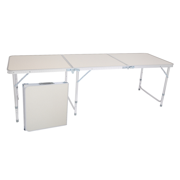 180 x 60 x 70cm Home Use Aluminum Alloy Folding Table White