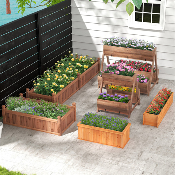 26" Wooden elevated garden bed