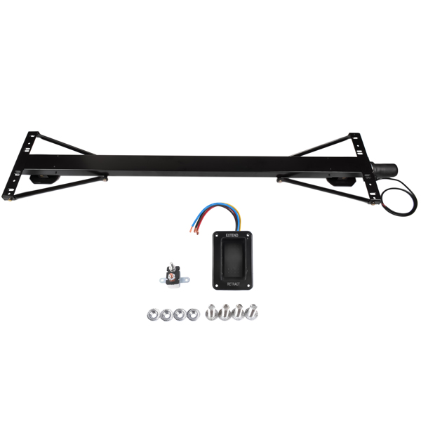 Rear Trailer Power Stabilizer Jack Stand Kit with Black Exterior Switch 298707