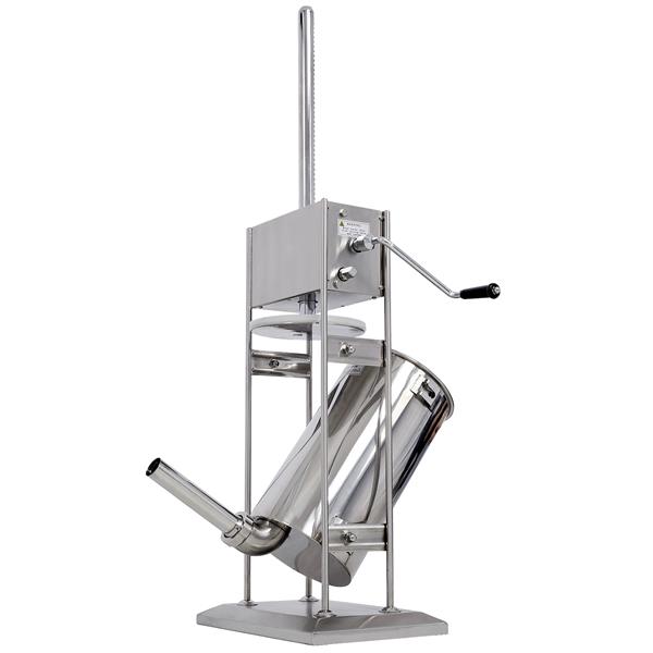 Stainless Steel Commercial Sausage Stuffer,Dual Speed Vertical Sausage Maker 32LB/15L, Meat Filler with 4 Stuffing Tubes