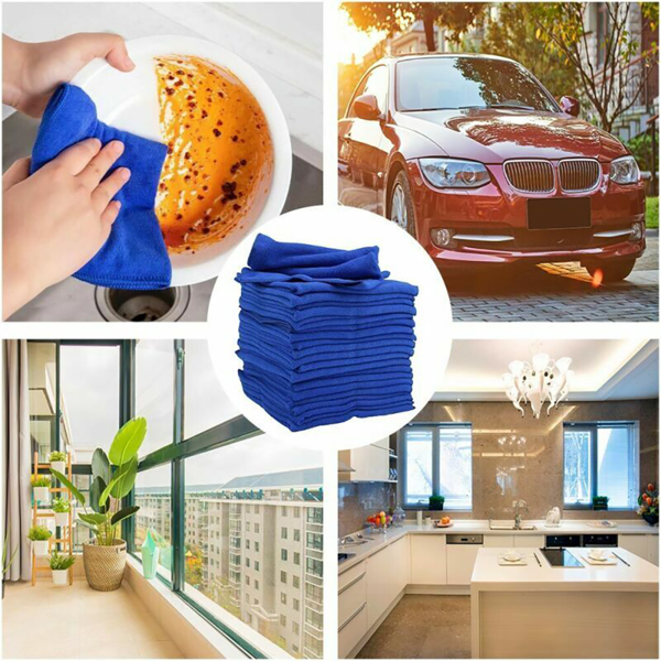 20 x LARGE MICROFIBRE CLEANING AUTO CAR DETAILING SOFT CLOTHS WASH TOWEL DUSTER.