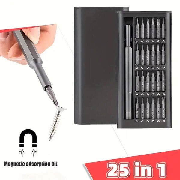 25 Multi Small Precision Hex Torx Star Mini Screwdriver Set Bits Repair Tool Kit