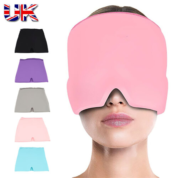 Tension Headache Migraine Relief Cap Ice Hat Headache Heat Cold Therapy UK