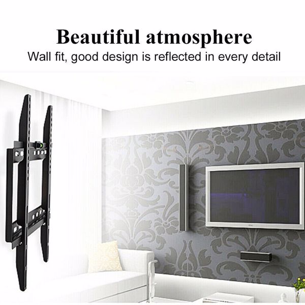 TV WALL BRACKET MOUNT SLIM FOR 26 30 32 40 42 50 63 INCH FLAT 3D LCD LED PLASMA