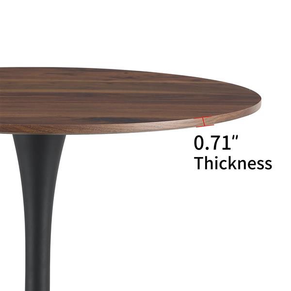 TULIP DINING TABLE ,ROUND, 80cm Nature Wood, 1pc per ctn