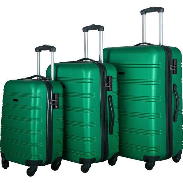 Hardshell Luggage Sets 3 Pcs Spinner Suitcase with TSA Lock Lightweight 20''24''28''