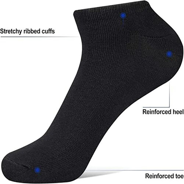 12 Pair Men Women Trainer Liner Ankle Socks Invisible Cotton Low Cut Sport Socks