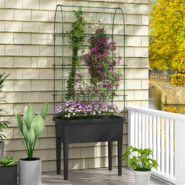 Garden bed elevated flowerpot