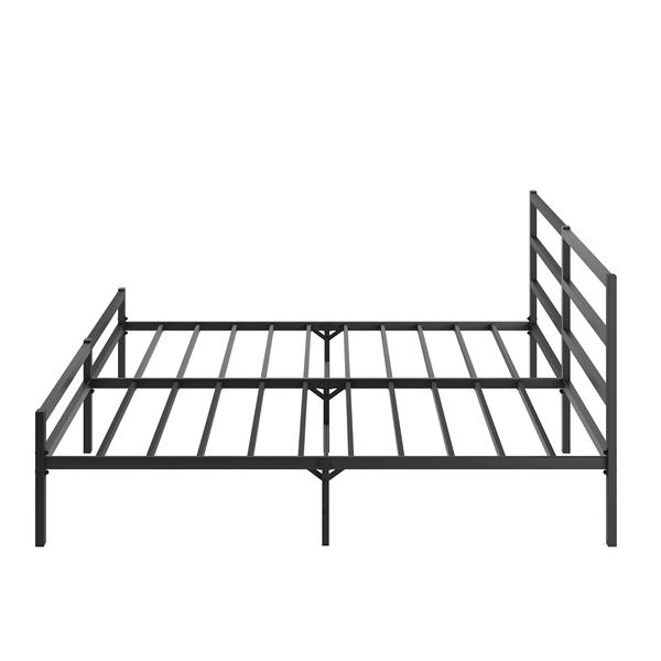 Metal Platform Bed frame with Headboard, Sturdy Metal Frame, No Box Spring Needed(King)