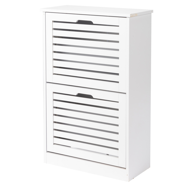 2-door louvered shoe cabinet