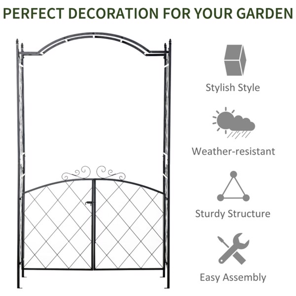 Metal Garden Arch ( Amazon Shipping)（Prohibited by WalMart）