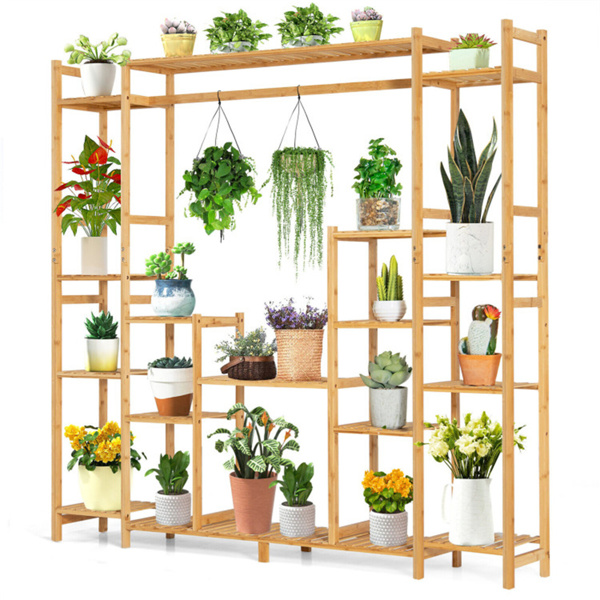 Bamboo Plant Stand 