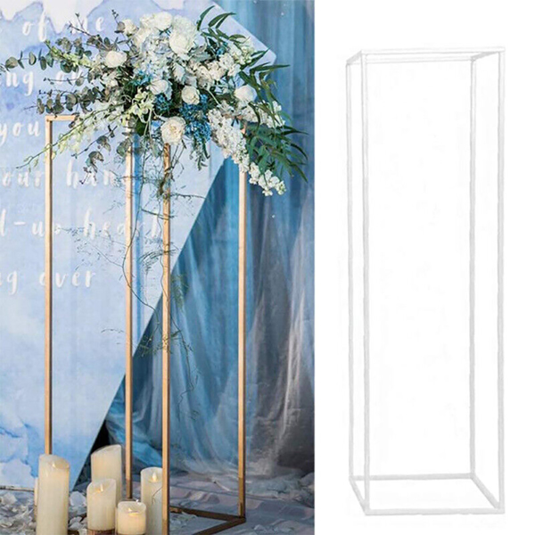 40cm Metal Geometric Stand Flower Vase HolderParty Wedding Centerpieces UK