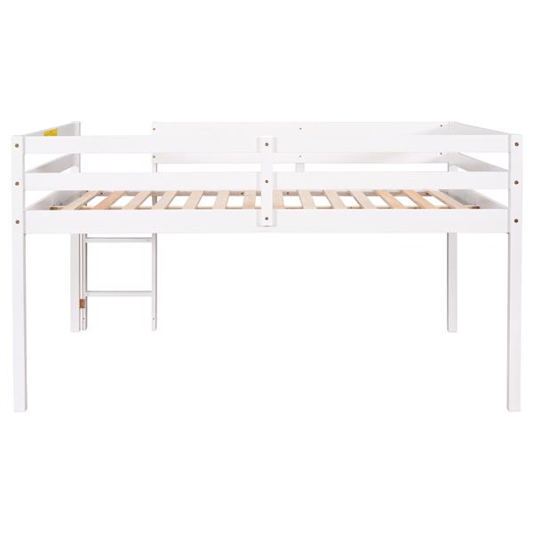 Full Loft Bed,White