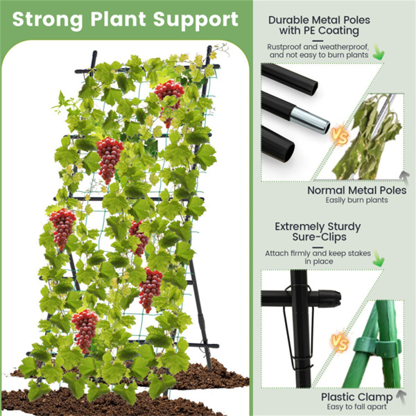 74 inch plant rack cucumber mesh rack