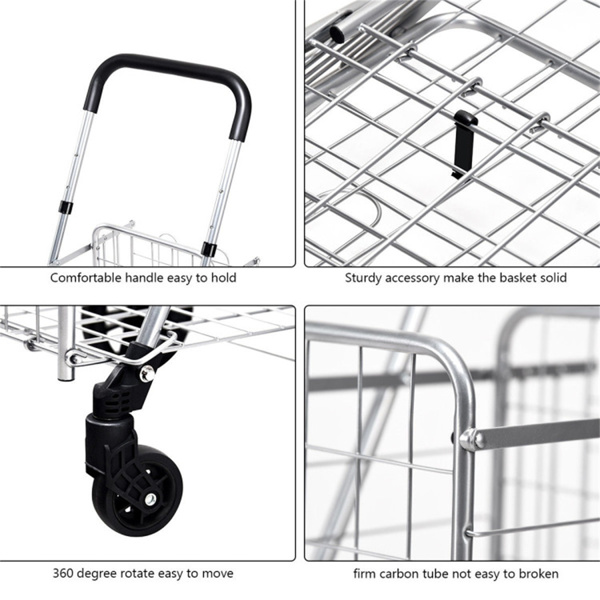 Convenient foldable shopping cart