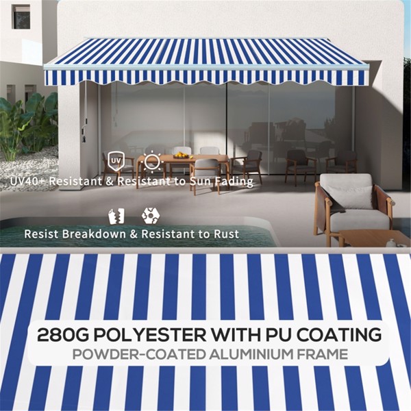 Electric Awning  /Patio Retractable Awning  -AS ( Amazon Shipping)（Prohibited by WalMart）