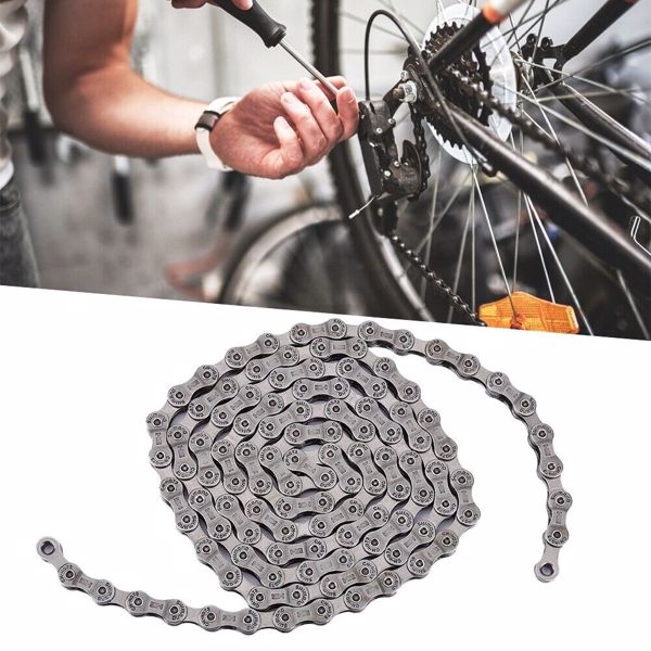 9 Speed 116 Links HG-73 Mountain Bicycle Road Bike Chain for Deore LX 105 Silver