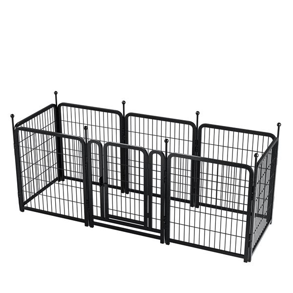 Dog Playpen 8 Panels 32" Height Heavy Duty Dog Fence Puppy Pen for Large Medium Small Dogs Indoor Outdoor Foldable Pet Exercise Pen