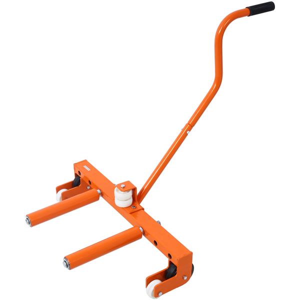 Heavy-Duty Adjustable Tire Wheel Dolly for Workshop, Garage, Orange