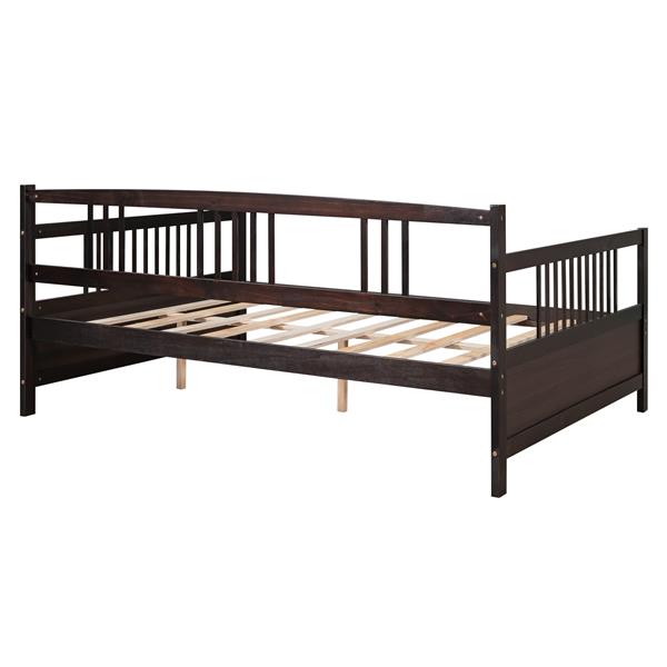 Full Size Daybed with Support Legs, Espresso